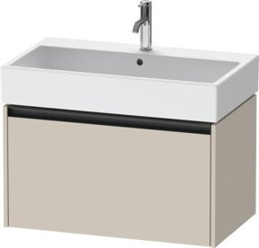 Duravit Waschtischunterschrank Ketho.2 in Tau Matt Beige, wandhängend mit 1 Auszug, B/T: 78,4 x 46 cm - Bild 1