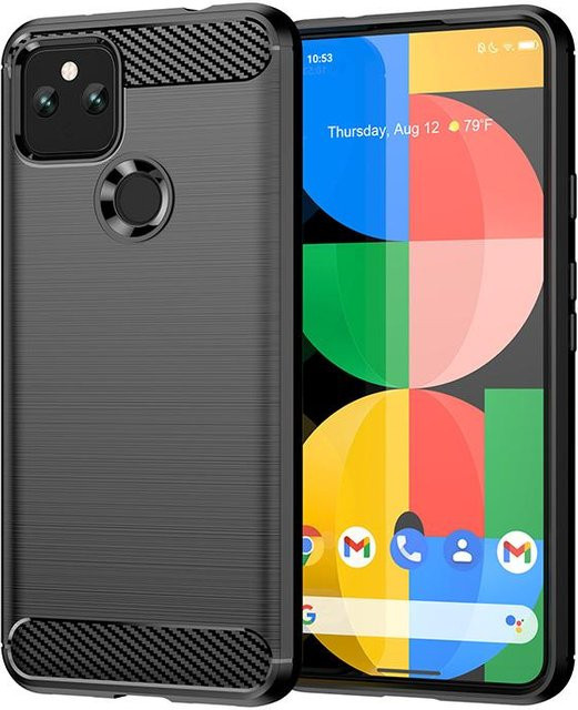 Schutzhülle aus Kohlefaser für Google Pixel 5, 4, 4a, 4XL, 5a, 3a XL in Schwarz, Blau, Rot und Grau - Bild 1