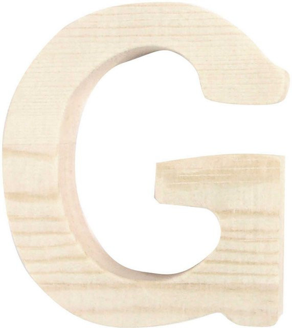 Rico Design Holz-Buchstabe G für die Tischdekoration, Höhe: 8,0 cm - Bild 1