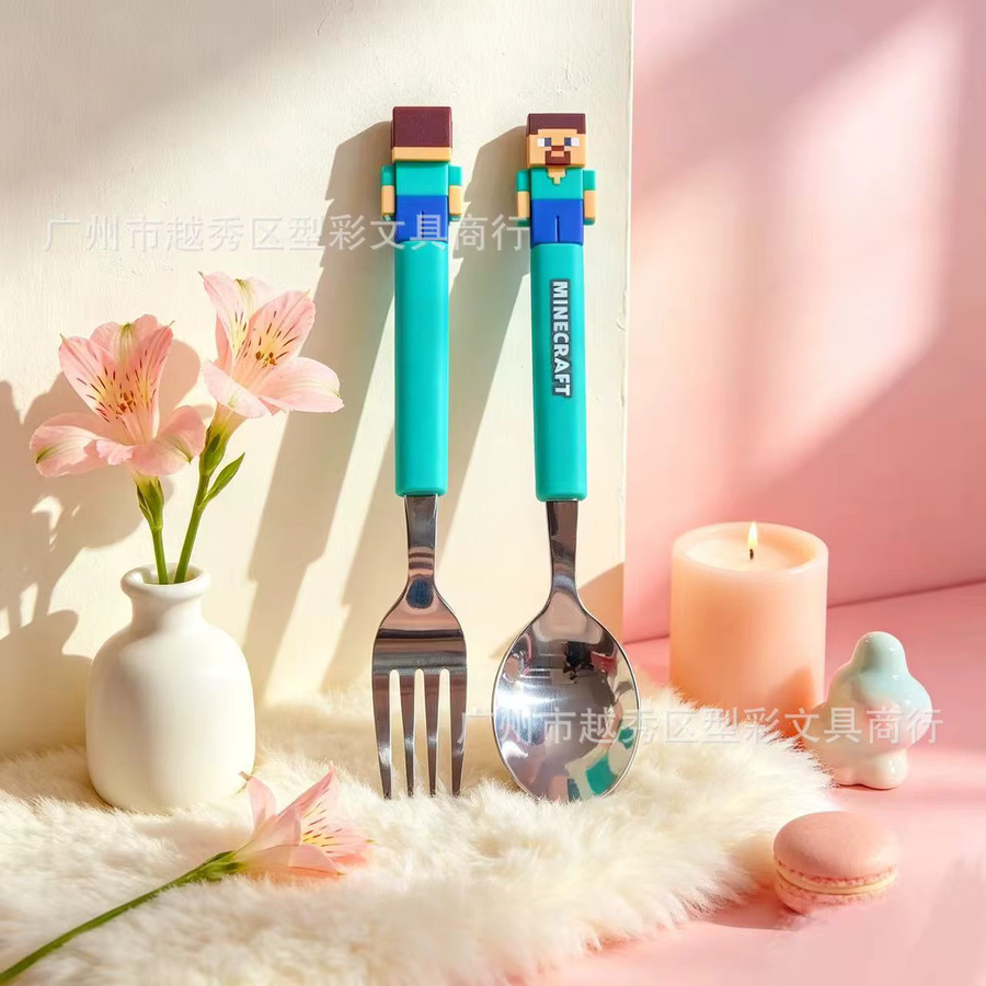 Bandai Gabel-Löffel-Set, 2-teiliges Set, Edelstahl-Besteck - Bild 2