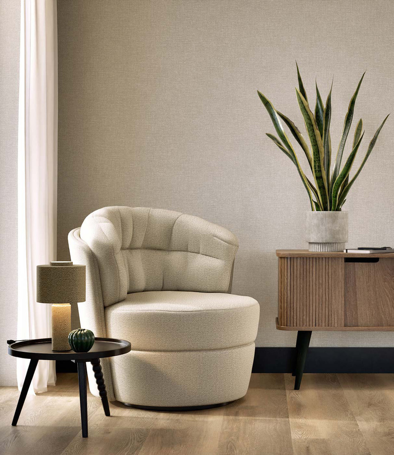KEK Amsterdam Tapete Natural Chique Ibiza in Beige, waschbare Vinyl Tapete im modernen Design - Bild 1