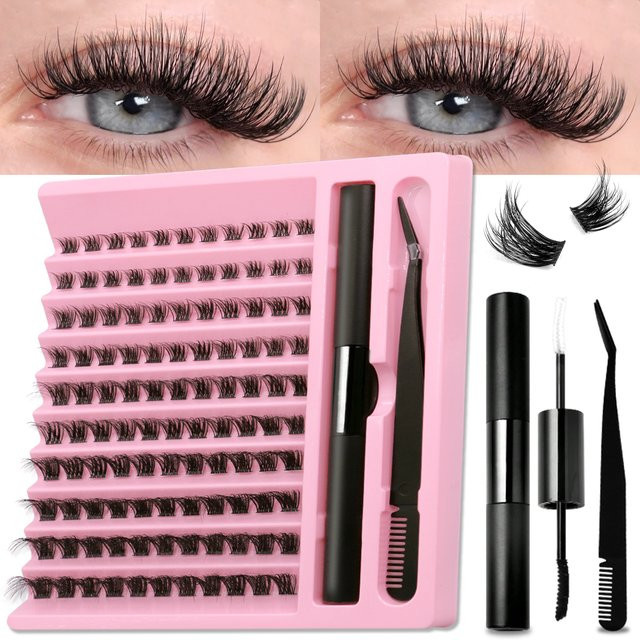 GROINNEYA DIY Wimpernverlängerungsset, Black, Unisex - Bild 1