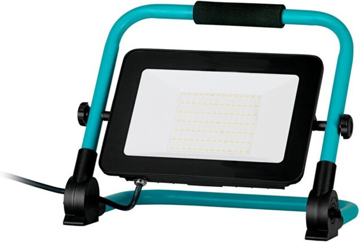 Eglo LED Baustrahler Tragbare Arbeitsleuchte aus Aluminium und Kunststoff in Türkis und Schwarz, IP65, Neutralweiß, 9000lm - Bild 1