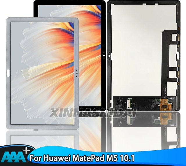 Huawei MediaPad M5 Lite 10,1 LTE Ersatz LCD Display mit Touchscreen Digitizer in Schwarz - Bild 1