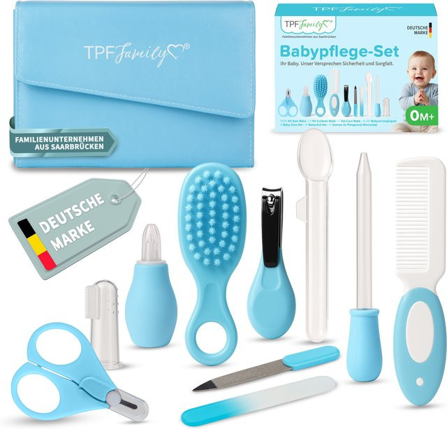 TPFFamily Baby Pflegeset Neugeborene, 10-teilig, Blau - Bild 1