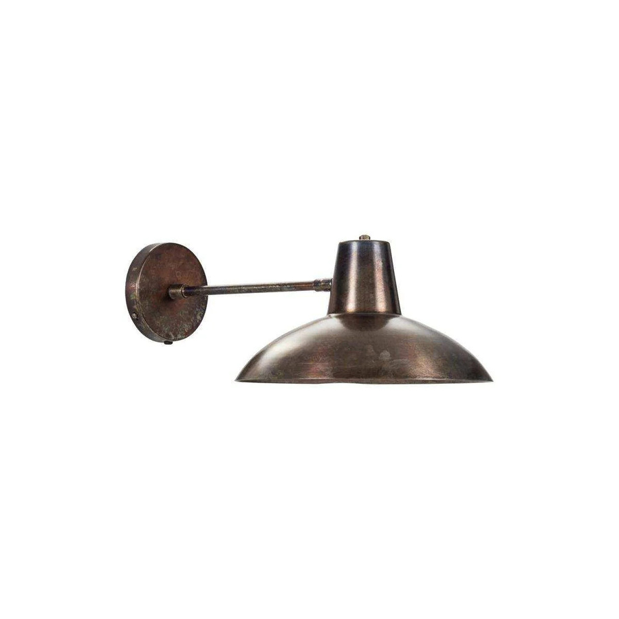 House Doctor Wandleuchte in Bronze im Antik-Look für Schreibtisch und Büro, Höhe: 50 cm - Bild 1
