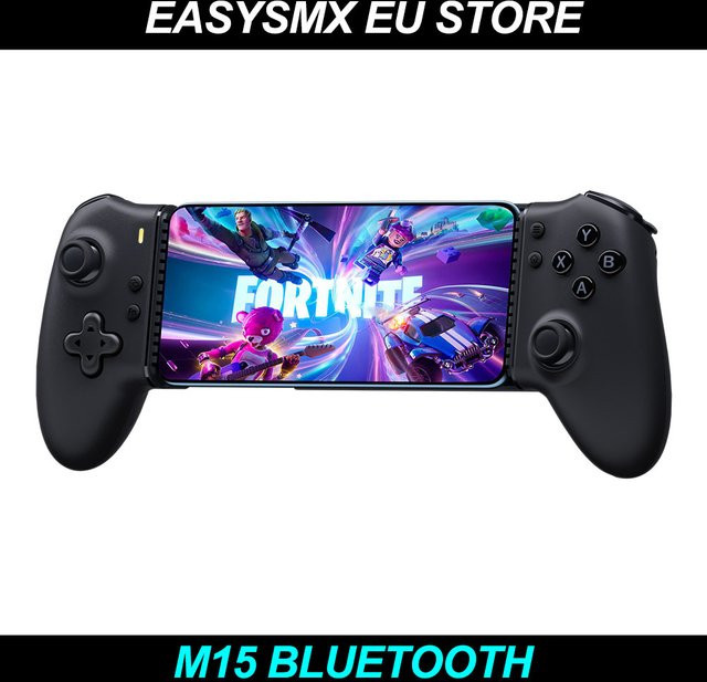 EasySMX M15 Bluetooth Gamepad Clip-On Mobiler Controller für Smartphones in Schwarz, Kabelloser Joystick für Android, iOS und Cloud Gaming sowie Xbox Game Pass - Bild 1