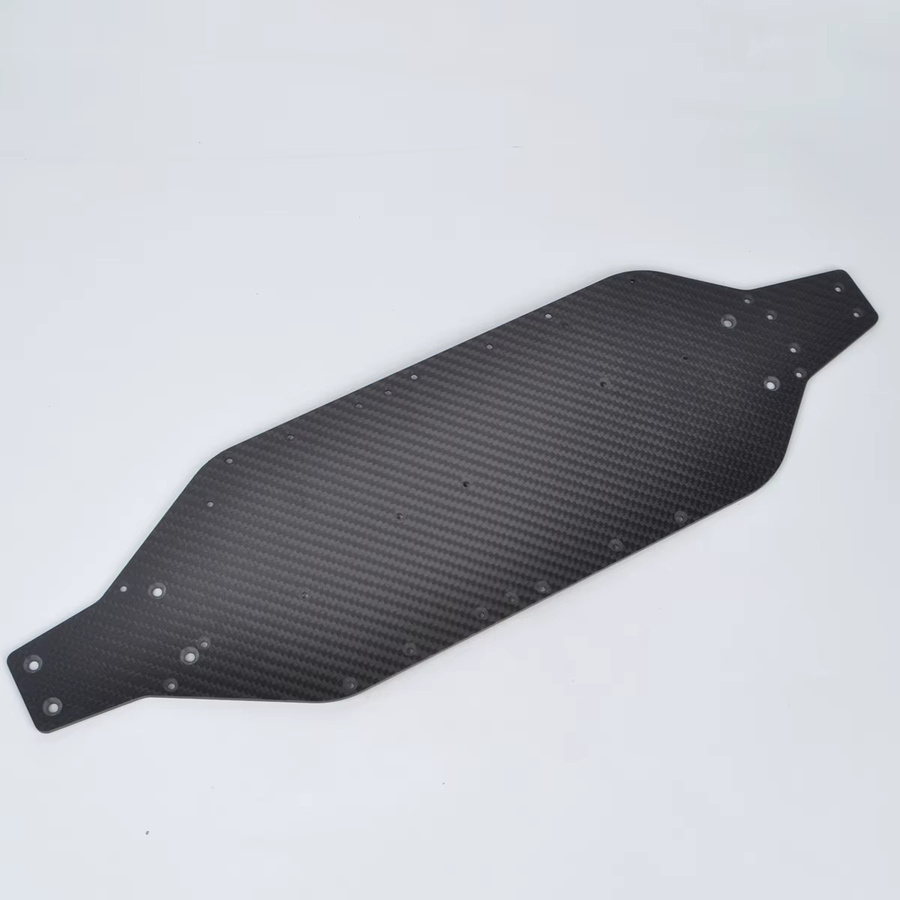 HobbyCorki RC Carbon Fiber Chassis/Chassis Brace, Zubehör, Schwarz - Bild 2
