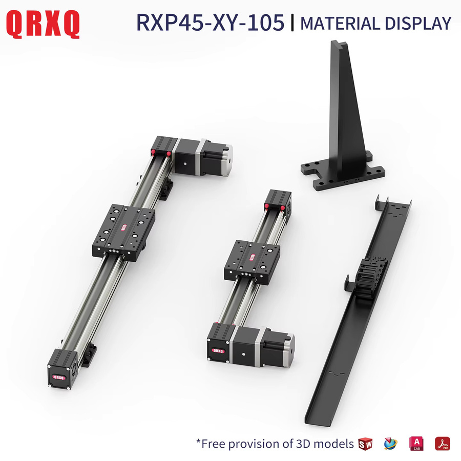 QRXQ Riemengetriebenes lineares Montagemodul RXP-XY-105 mit vertikaler X-Achsen-Montage und 5 kg Tragfähigkeit - Bild 1
