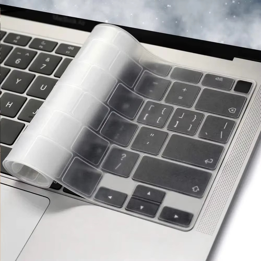 Transparente Silikon-Tastaturabdeckung für Apple MacBook Air und MacBook Pro (M1, M2, M3 Chip Modelle) - Bild 5