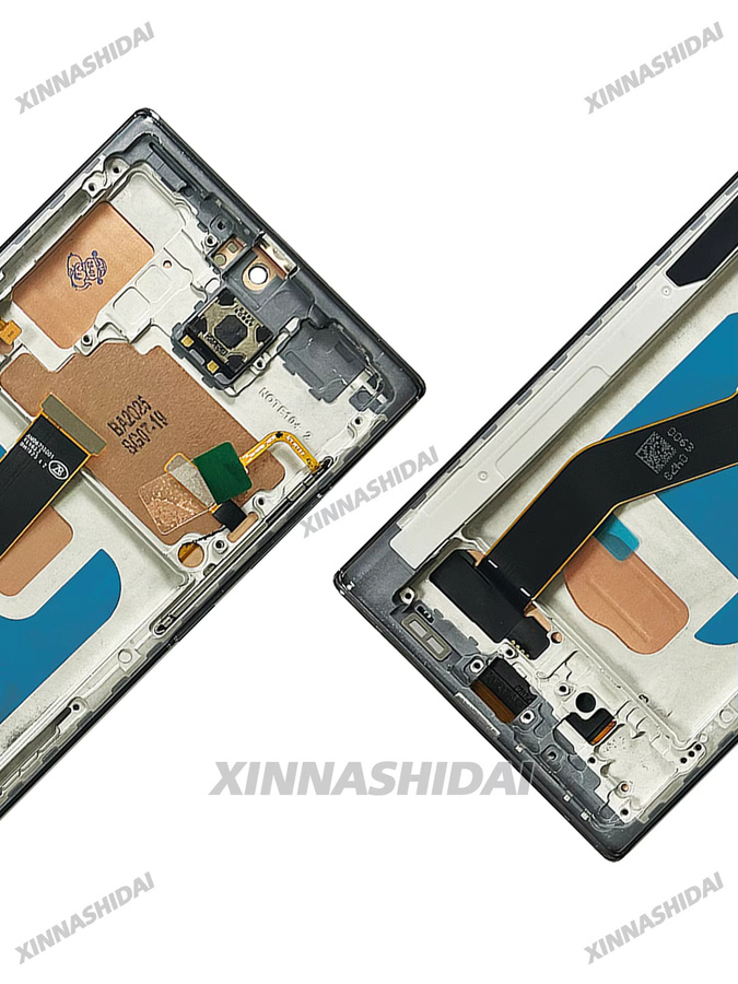 Samsung Note 10 Plus TFT LCD Display mit Touchscreen und Rahmen in Schwarz oder Silber - Bild 4