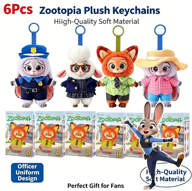 Disney Zootopia Judy Nick Vinyl-Plüsch, Cartoon-Charakter Anhänger, Einzelfigur - Bild 1