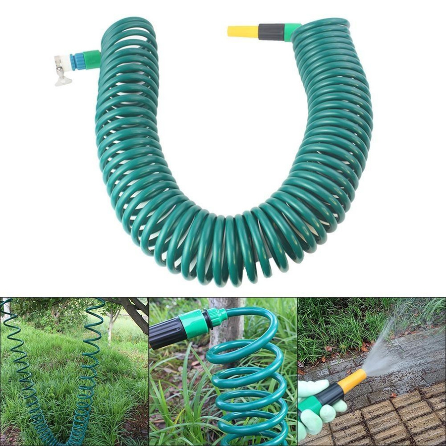 Industry&Com Flexibler Wasserschlauch mit einziehbarer Spule und Schnellanschluss, 5 m - Bild 4