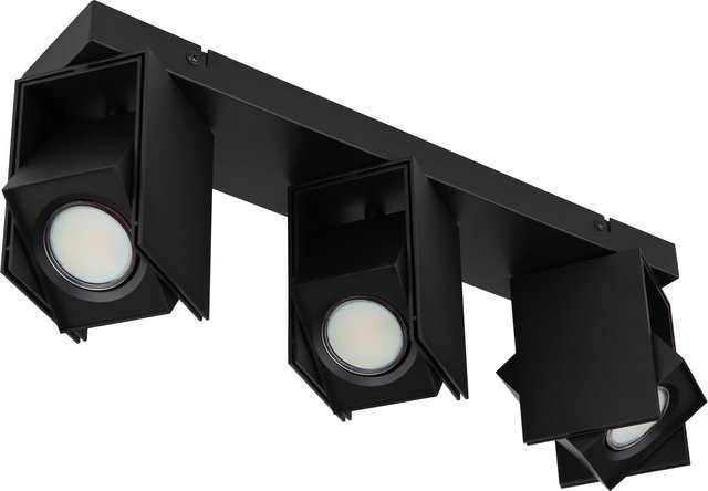 Globo Lighting Strahler Rory 3-flammig Schwarz Matt B: 43,4 cm, T: 8,4 cm, H: 15,7 cm - Bild 1