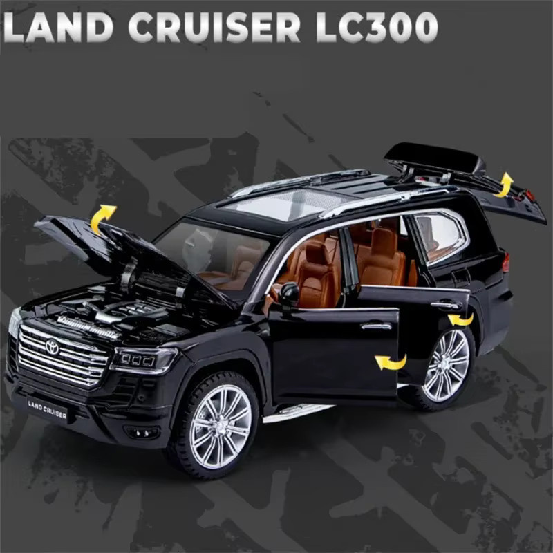 MAKEDA Toyota LAND CRUISER LC300 Prado SUV, Modellauto, 1:24, Metall - Bild 3