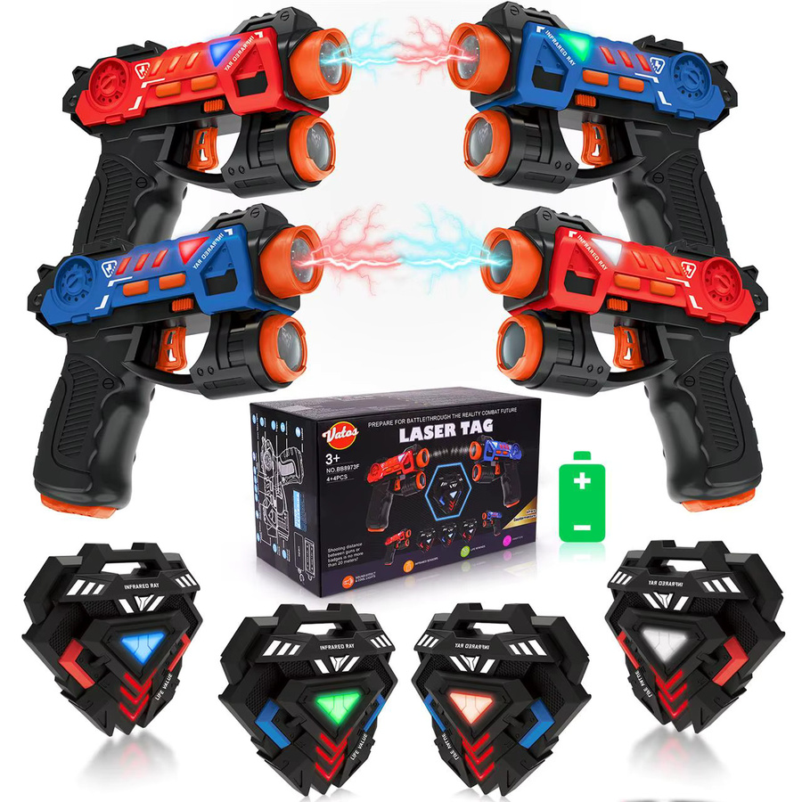 VATOS Infrarot-Laser-Tag-Waffenspiel, 4 x Westen, ab 3 Jahren - Bild 3