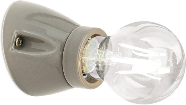 Orion Leuchten Wandleuchte aus Keramik in Grau mit E27 Fassung - Bild 1