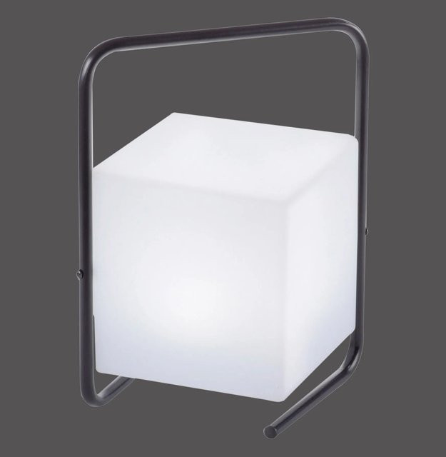 Just Light LED-Outdoor-Tischleuchte Keno Schwarz mit Fernbedienung und Akku, Höhe: 29 cm - Bild 1