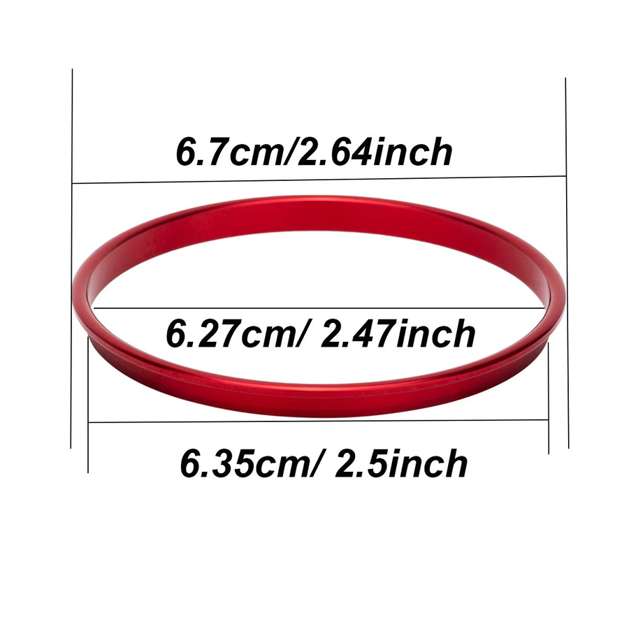 Dekorative Trim Rahmen Ringe für Auto Scheinwerfer Schalter passend für Volkswagen VW Golf Jett MK5 MK6 Passat B6 B7 CC Touran Tiguan von angelguoguo - Bild 2