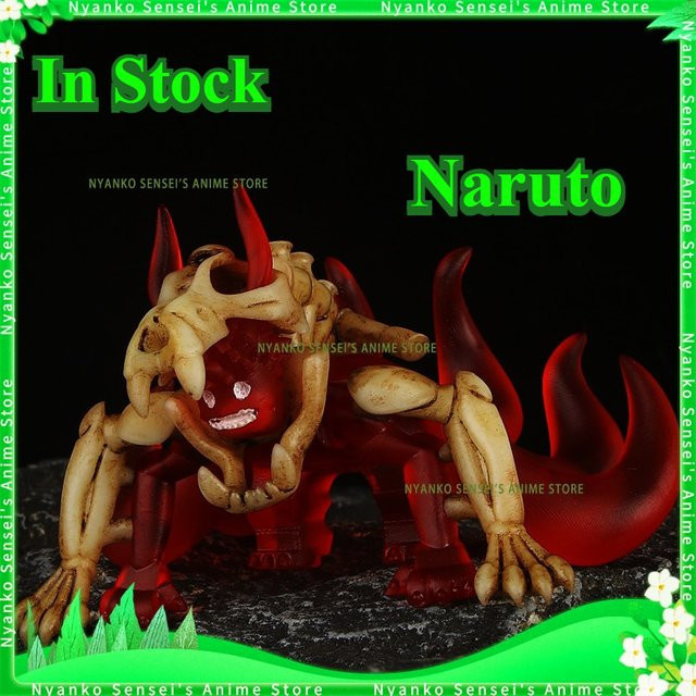 Bandai Naruto Six-Tails Chakra-Modus Kyubi Red Ver. Skelett Modellbausatz Figur, Rot - Bild 1