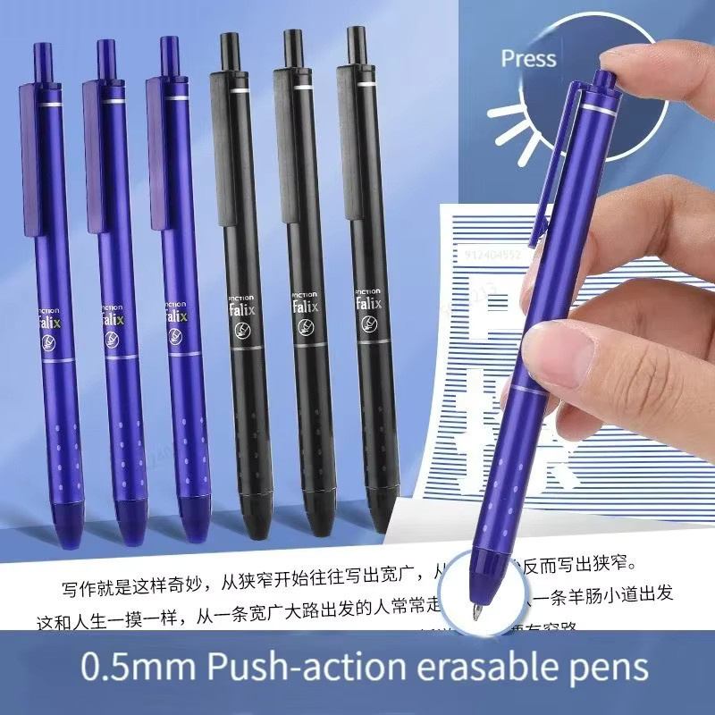 24er Set löschbare Gel-Stifte mit 0,5 mm Mine in Multicolour für Büro und Schule - Bild 2