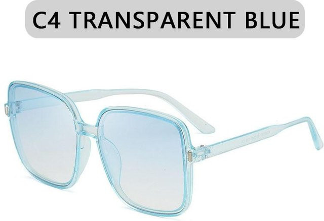 Sonnenbrille Damen, quadratisch, Vollrand, Kunststoff, blau, Unisex - Bild 1