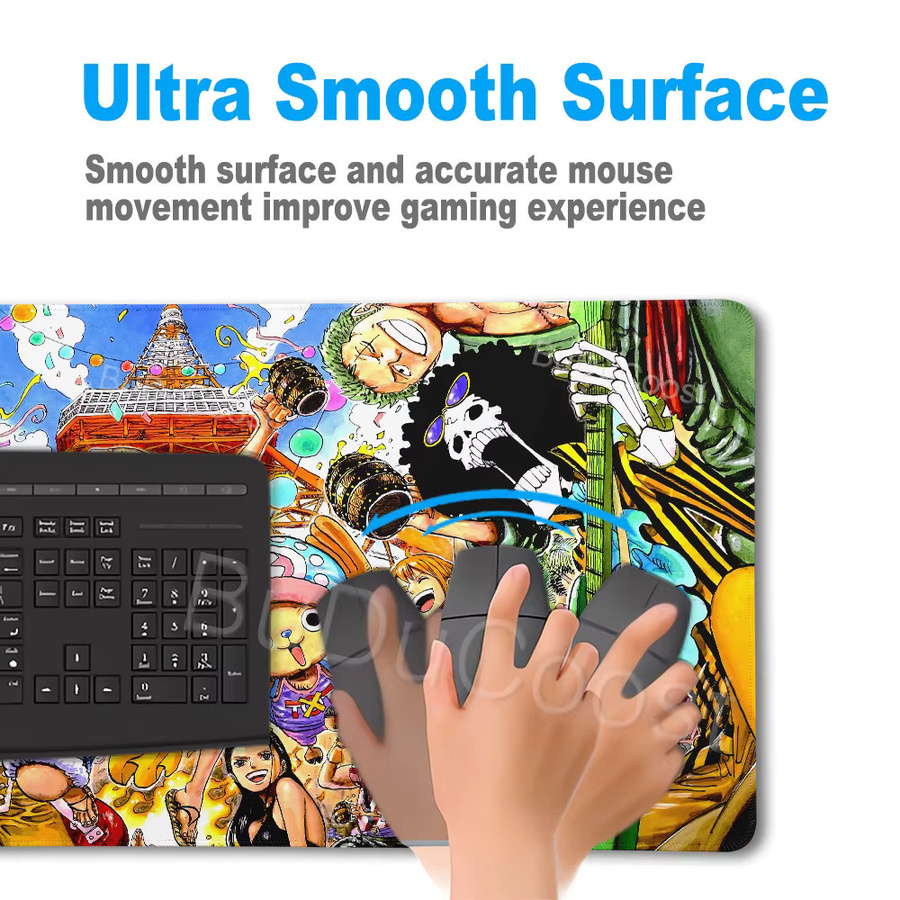 Bandai Anime Gamer Mauspad in Multicolour als einteilige Gaming-Schreibtischunterlage aus Speed-Gummi für PC und E-Sports - Bild 4