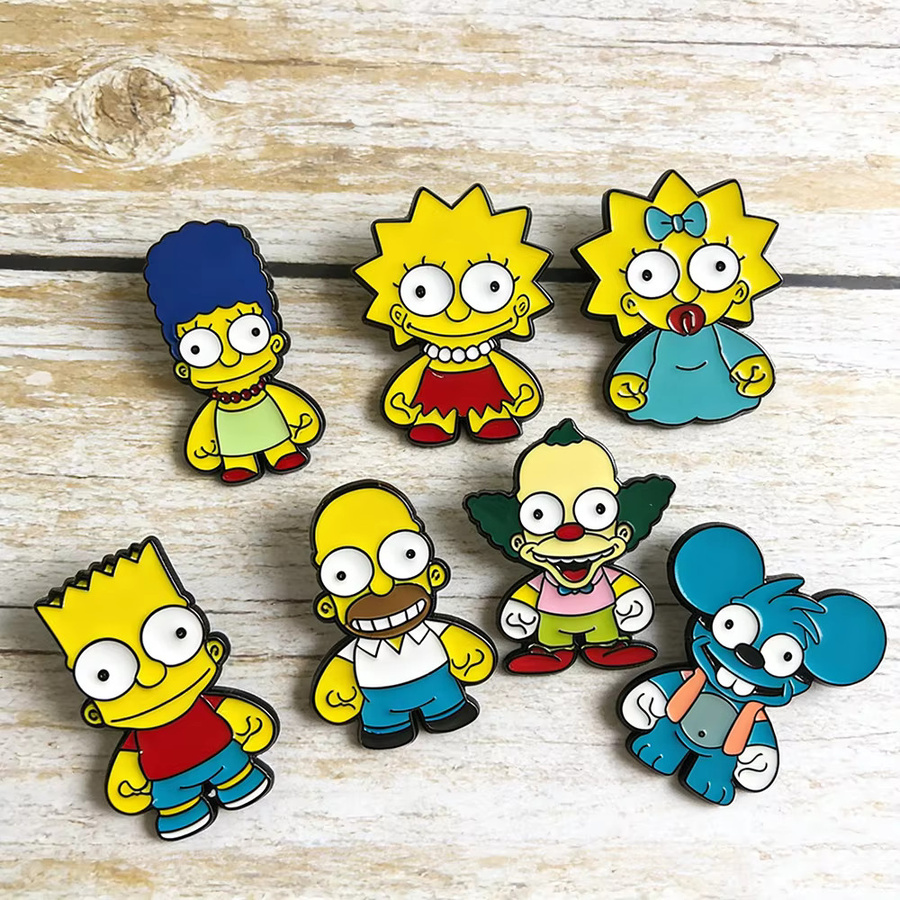 The Simpsons Emaille-Pin-Set, 7-teilig, Bunt, Unisex - Bild 2