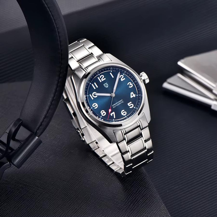 PAGANI DESIGN Armbanduhr, Automatik, Edelstahl, 38 mm, Herren, Blau - Bild 2