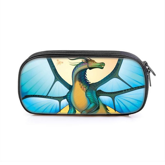 Wings of Fire Federmäppchen von Fancy Style Studio mit Cartoon-Druck, Tragbares Etui in Multicolour für Jungen und Mädchen - Bild 1