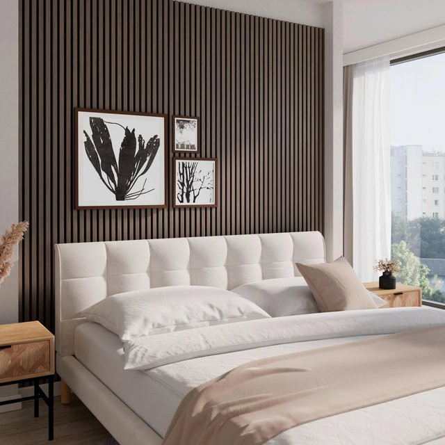 Bessagi Home Akustikpaneel Rico in Walnuss/Mokka mit Holzoptik zur Wandmontage - Bild 1