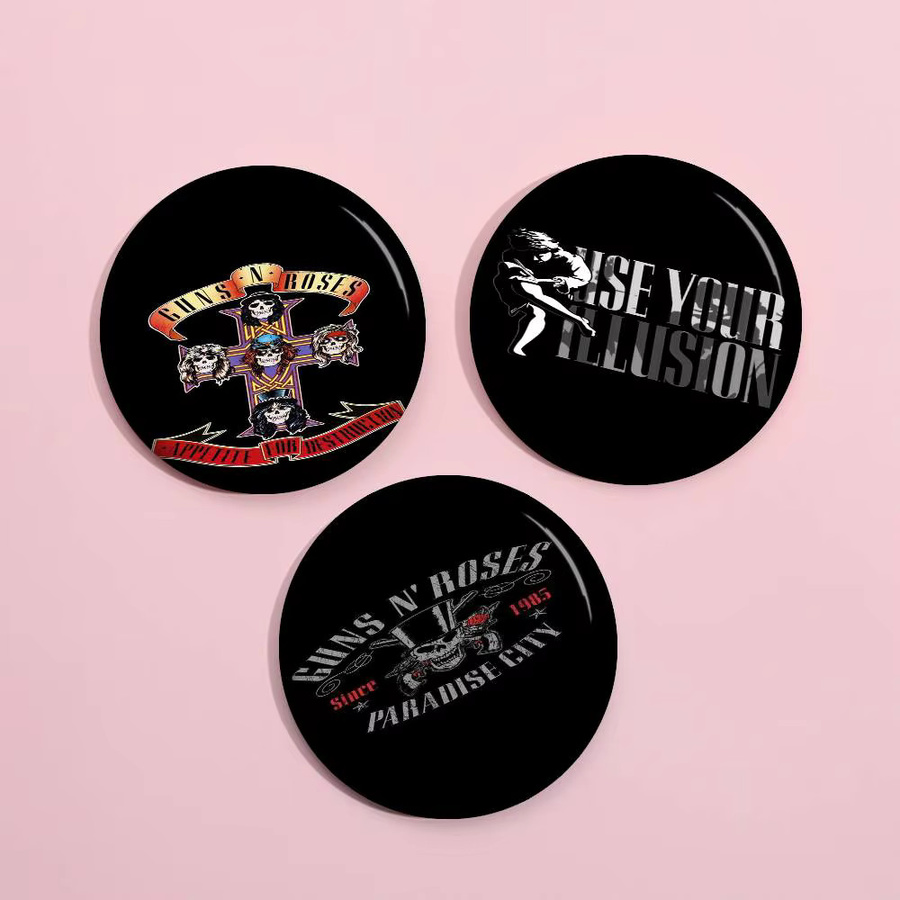 Guns N' Roses Anime Button Pin Brosche, Unisex - Bild 2