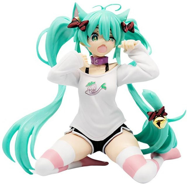 Hatsune Miku Neko T-Shirt Version Actionfigur 12cm - Bild 1