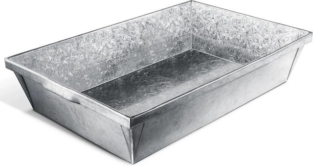 Pergart Pflanzwanne aus galvanisiertem Stahl und Aluminium in Silber - Bild 1