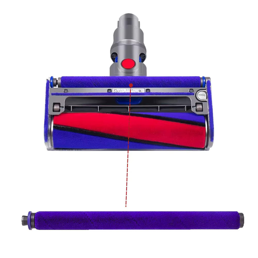 Dyson Ersatzrollen-Set mit weichen Plüschstreifen für V6 V7 V8 V10 V11 Staubsauger - Bild 5