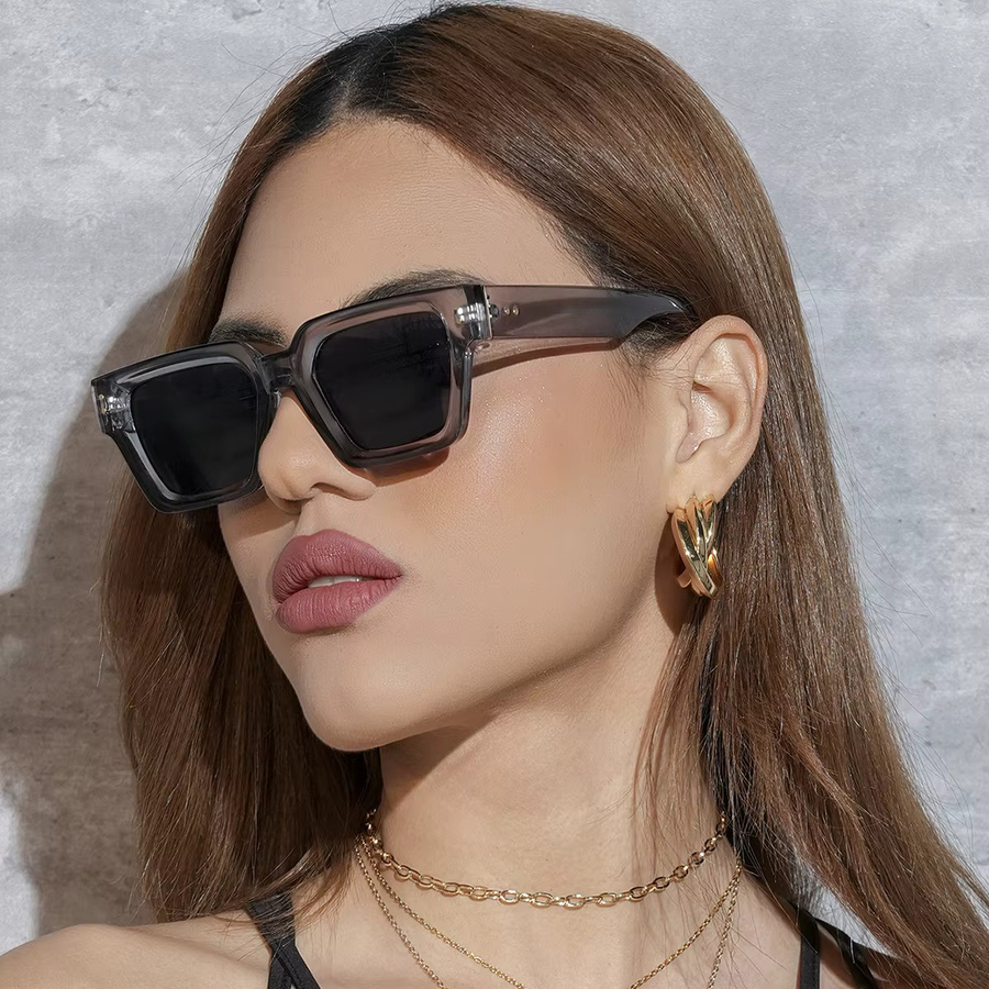 Ruiao Sonnenbrille, Eckige Form, Vollrand, Schwarz, Herren, Kunststoff - Bild 5