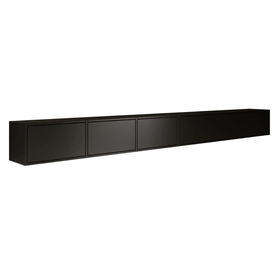 Selsey TV-Hängeboard Framme in Schwarz, modern und wandmontiert, Breite: 300,2 cm, Tiefe: 30 cm, Höhe: 30 cm - Bild 2