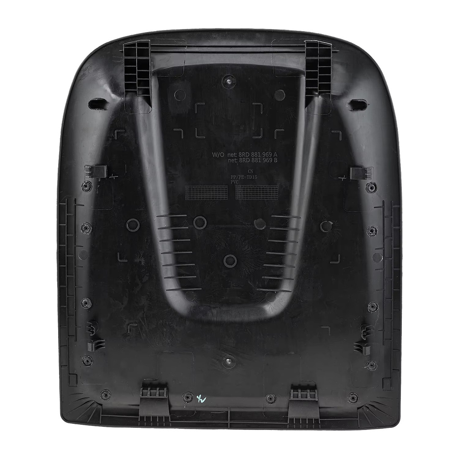 Schwarze Sitzrückwand mit Netzbaugruppe DRAUTOPART für Audi A4 B8, A5 und Q5 (8RD881969BQAU, 8KD881969BQAU) - Bild 2