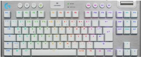 Logitech G G915 X TKL Mechanische Gaming-Tastatur mit GL Tactile Switches, kabellos via LIGHTSPEED und Bluetooth, QWERTZ Deutsch, Weiß - Bild 1