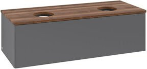 V&B Antao Waschtischunterschrank mit integrierter Beleuchtung, Anthrazit lackiert, Wandmontage, B/T/H: 120 x 36 x 50 cm - Bild 1