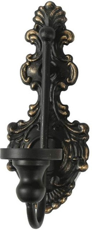 Lufebut Kerzenhalter-Paar im Vintage-Design aus Gusseisen für Stabkerzen, Schwarz