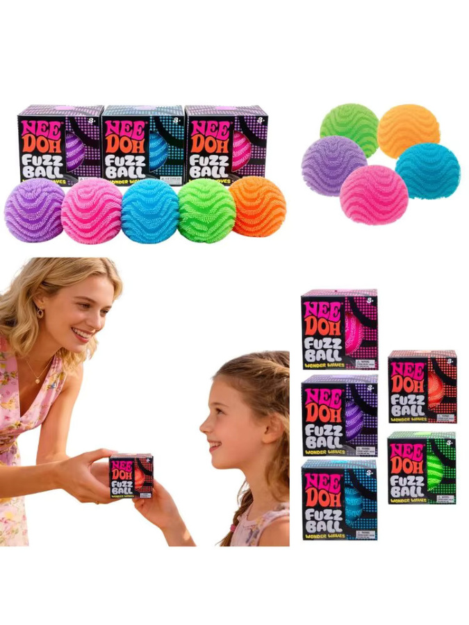Schylling Nee Doh Fuzz Ball Squishy Squeeze Blind Box, ab 3 Jahre - Bild 6