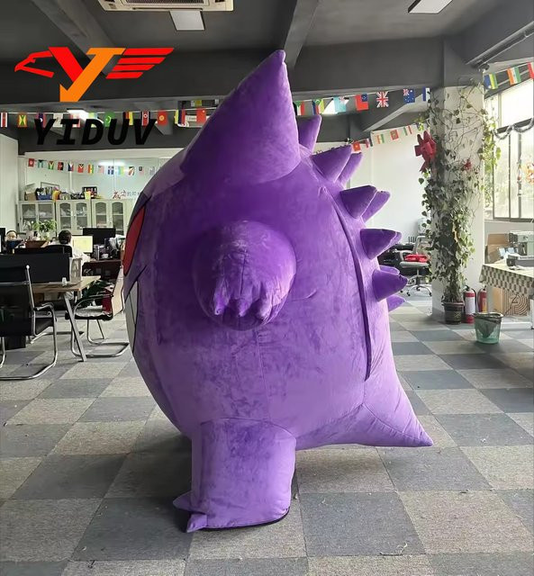 Potdemiel Gengar Maskottchen-Kostüm, lila Monster-Anzug, Pokémon, Fantasy - Bild 1