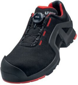 uvex Sicherheitshalbschuhe S3 Schwarz/Rot Größe 42 - Bild 1