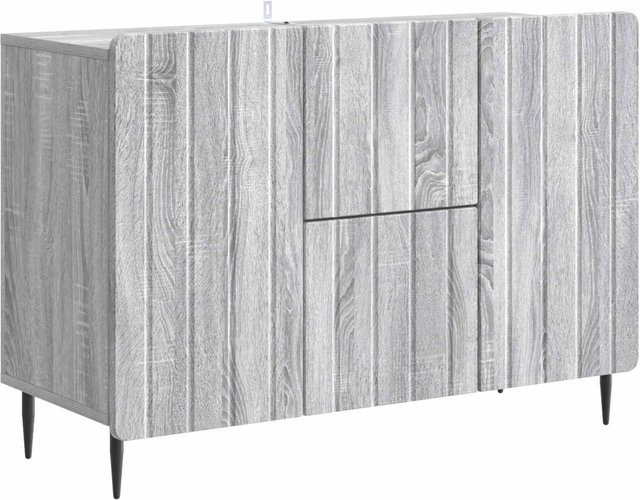 vidaXL Sideboard im Industrial Design, Grau, B/T/H: 89 x 34,5 x 62 cm - Bild 1