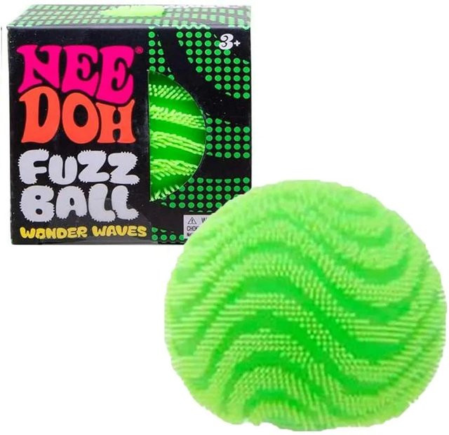 NeeDoh Fuzzy Ball Wonder Waves, Sensorischer Fidget Quetsch Beruhigendes Stressspielzeug, grün - Bild 1