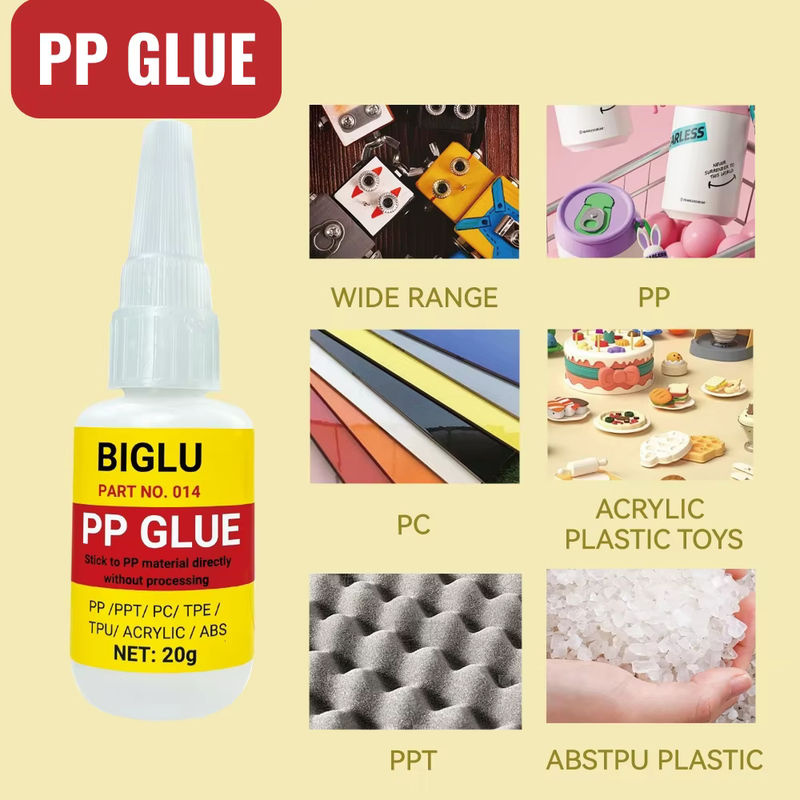 BIGLU PP-Kleber für Polypropylen und elektronische Komponenten, transparent, 20 g - Bild 3