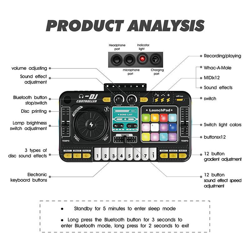 Linyi toy Elektrische Musikinstrumente Tastatur weiß - Bild 3