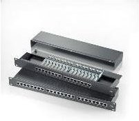 ROLINE Patchpanel 1 HE, 24 Ports, Kat.5e, schwarz, Breite: 48,30 cm - Bild 1