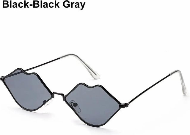 Sonnenbrille Cat-Eye, Metall, Vollrand, Schwarz, Damen - Bild 1